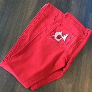 Punkyfish red skinny jeans M
